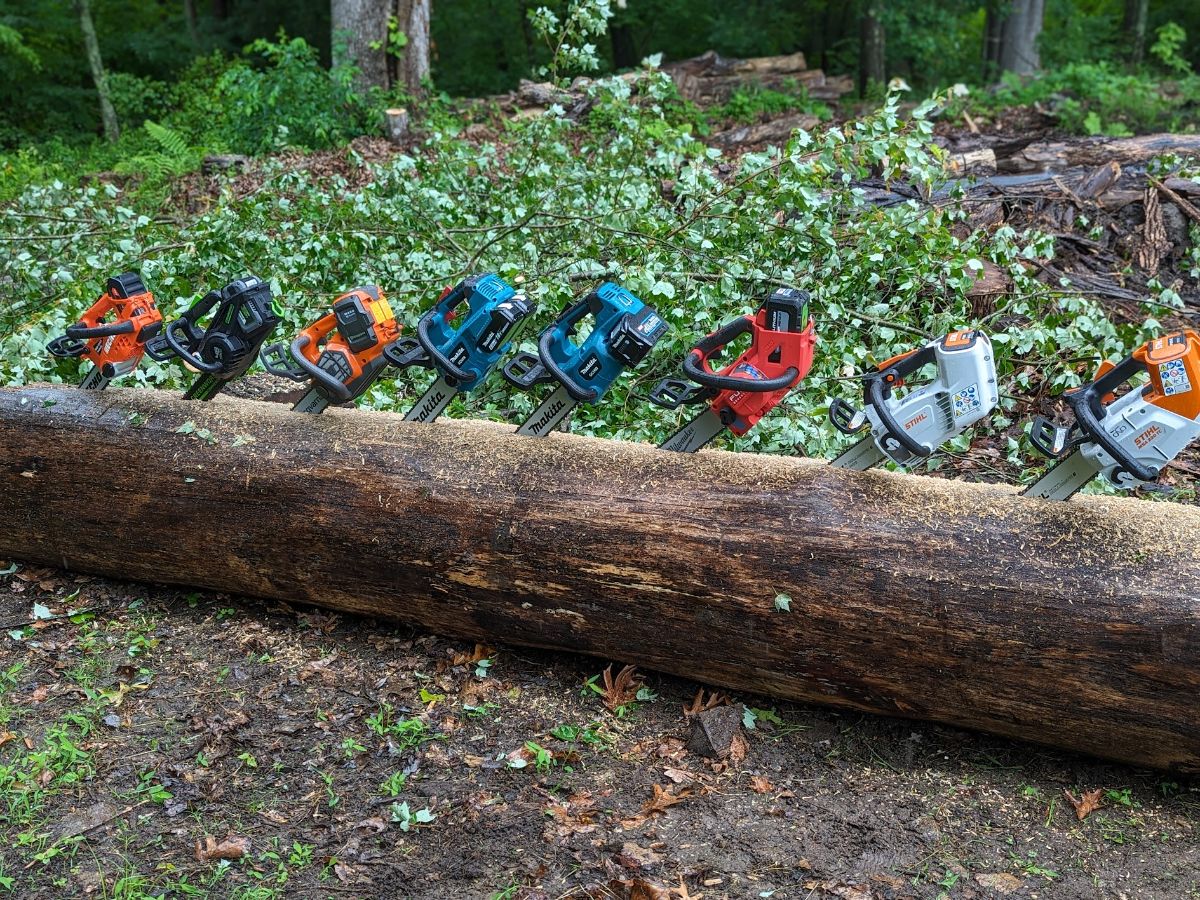 Battery Top-Handle Chainsaw Test